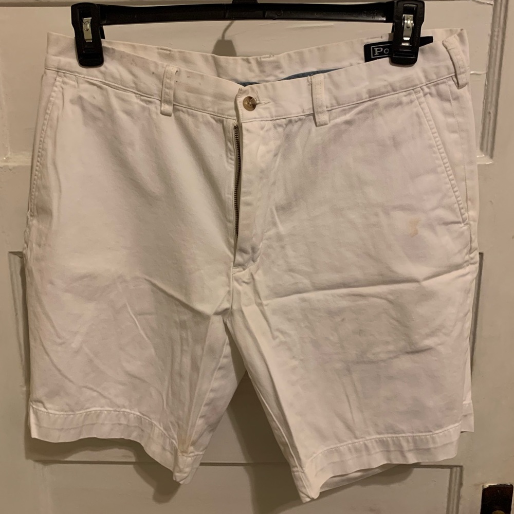 White Polo by Ralph Lauren Shorts